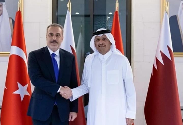 Dışişleri Bakanı Hakan Fidan, Katar Başbakanı Al Sani ile görüştü