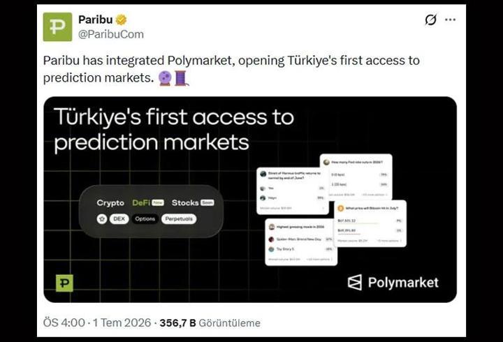 Paribu'nun Polymarket hamlesi tepki topladı: Türkiye'de serbest mi?