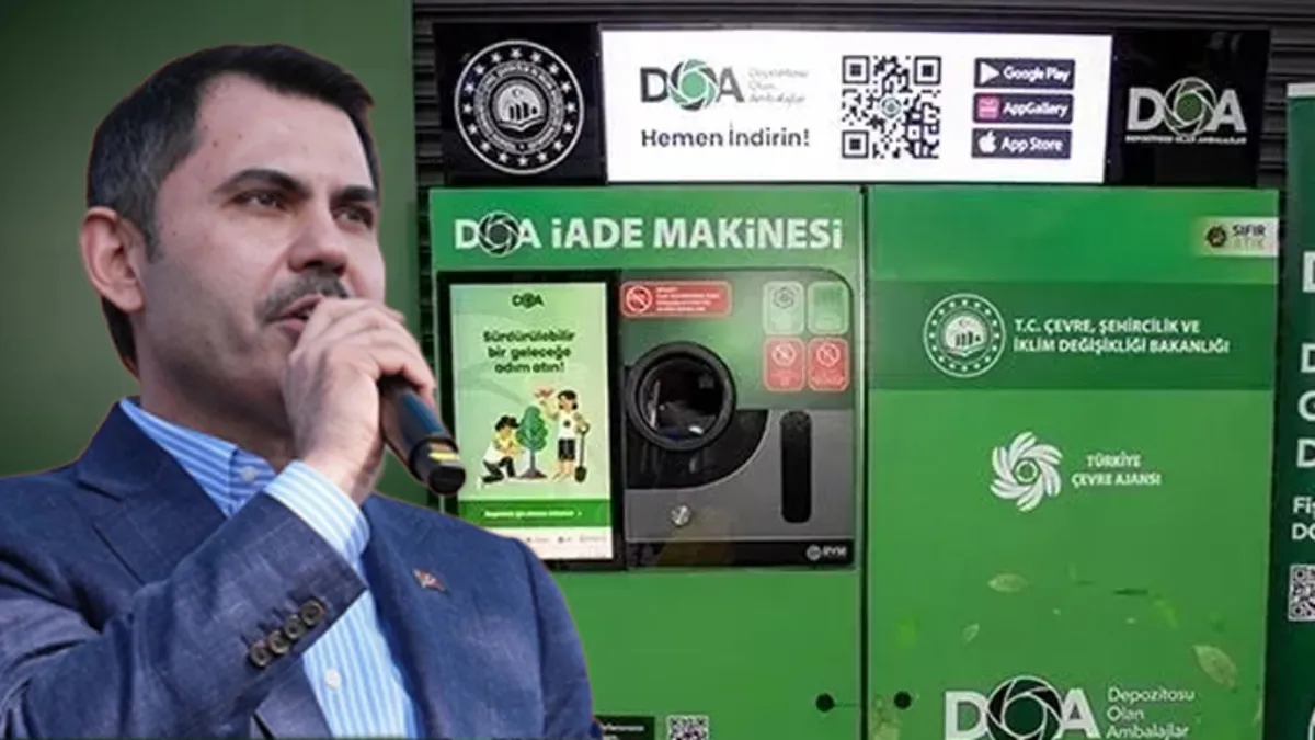 Bir günde 1,5 milyon şişe toplandı! Bakan Kurum: "Milletimiz DOA'yı çok sevdi"