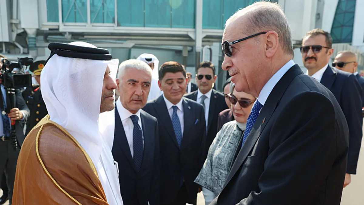 Başkan Recep Tayyip Erdoğan Katar'da