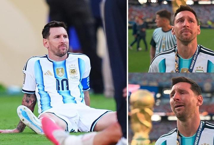 Lionel Messi, madalya töreninin ardından gözyaşlarını tutamadı