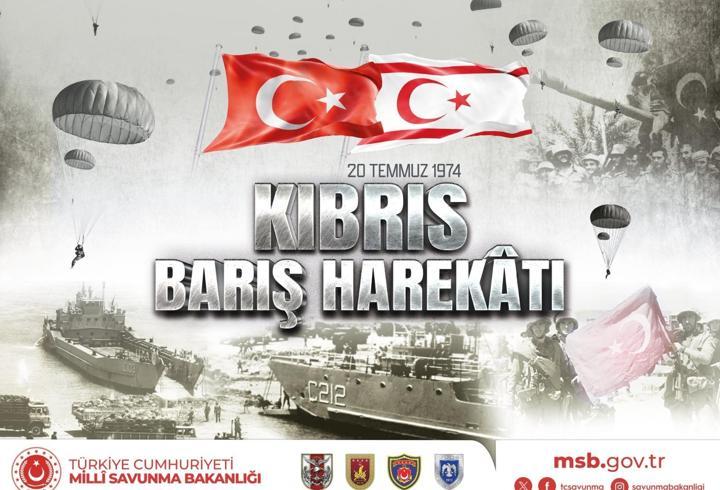 MSB'den "Kıbrıs Barış Harekatı" paylaşımı