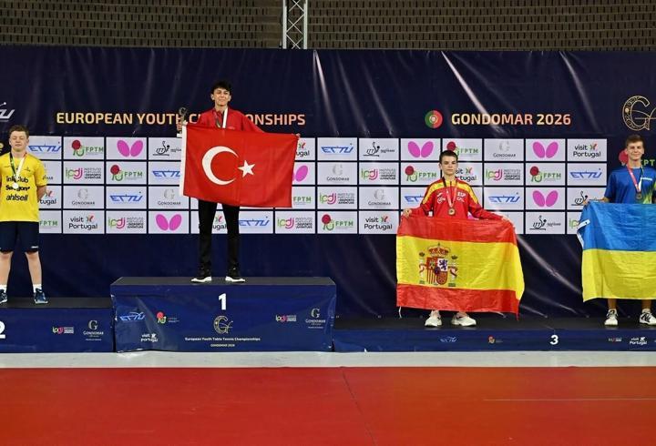 14 yaşındaki Görkem Öçal, Yıldızlar Avrupa Şampiyonası'nda zirveye çıktı