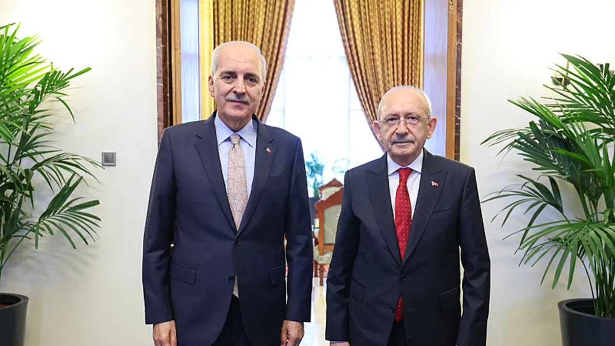 TBMM Başkanı Kurtulmuş, Kılıçdaroğlu ile bir araya geldi!