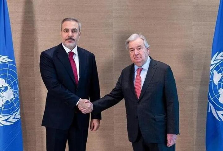 Dışişleri Bakanı Hakan Fidan, BM Genel Sekreteri Guterres ile görüştü