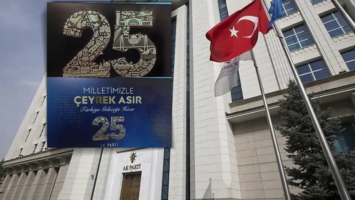 AK Parti'den 25. yıla özel logo çalışması! Çeyrek asırlık yolculuk, çağ atlatan projeler