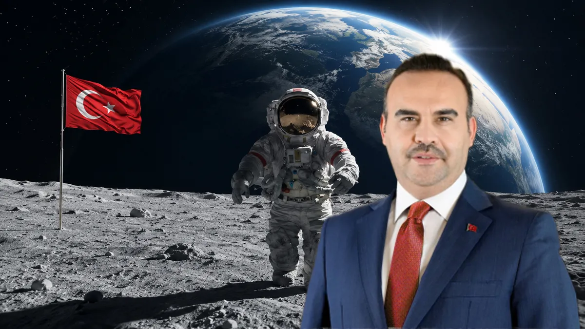 Türkiye'den tarihi uzay hedefi! Bakan Kacır duyurdu: Yerli uzay aracıyla Ay'a gidilecek