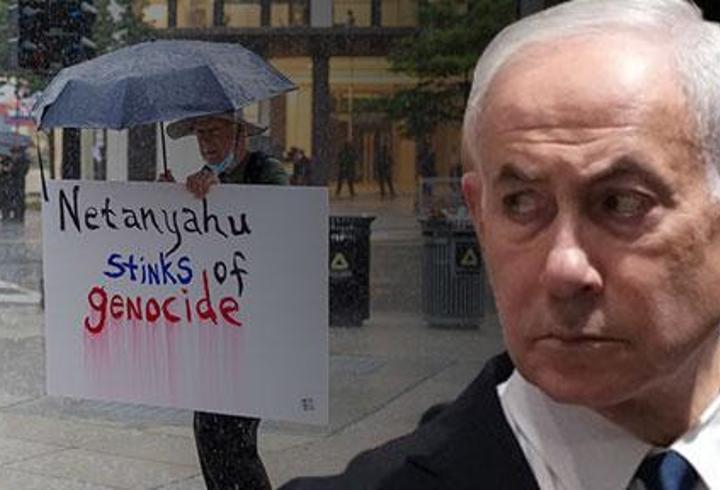 ABD’de Netanyahu’ya şok! Protestocular otelini bastı: “Saklanamazsın"