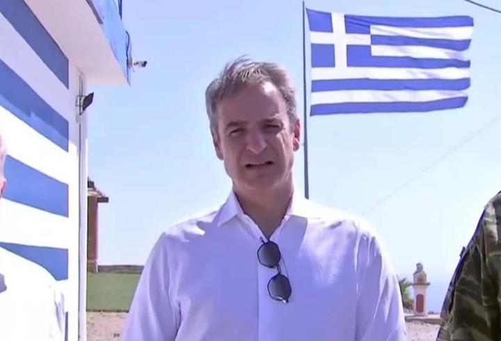 Miçotakis'ten Eşek Adası'na tahrik ziyareti! "Burası Yunanistan'ın değil Avrupa'nın da sınırı"