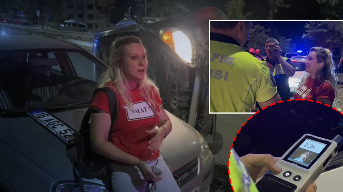 Bursa'da alkollü kadın sürücü mahalleyi savaş alanına çevirdi! Polis ekiplerini çileden çıkardı: Kadın sürücü gözaltına alındı
