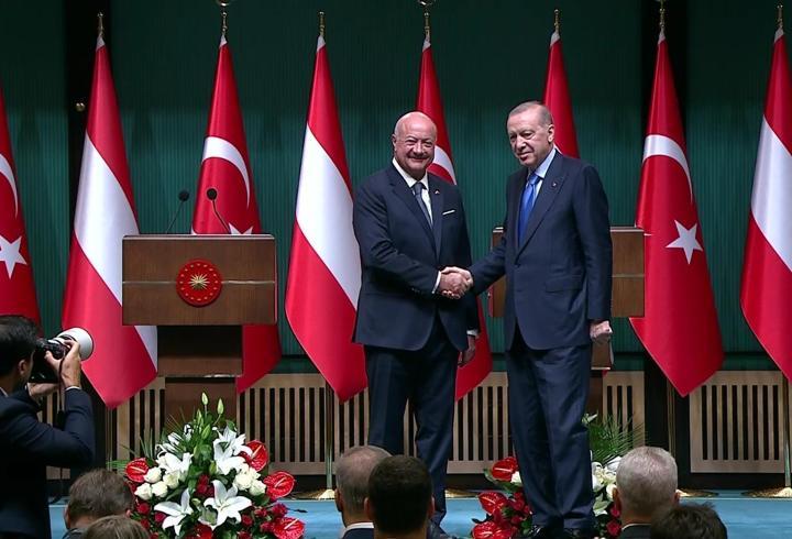 SON DAKİKA... Avusturya Başbakanı Ankara'da: Erdoğan ve Stocker'dan açıklamalar
