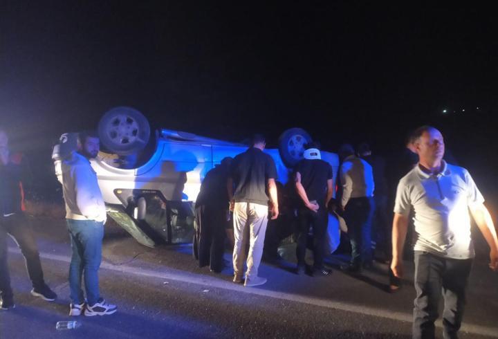 Sivas'ta minibüs devrildi: 7 yaralı