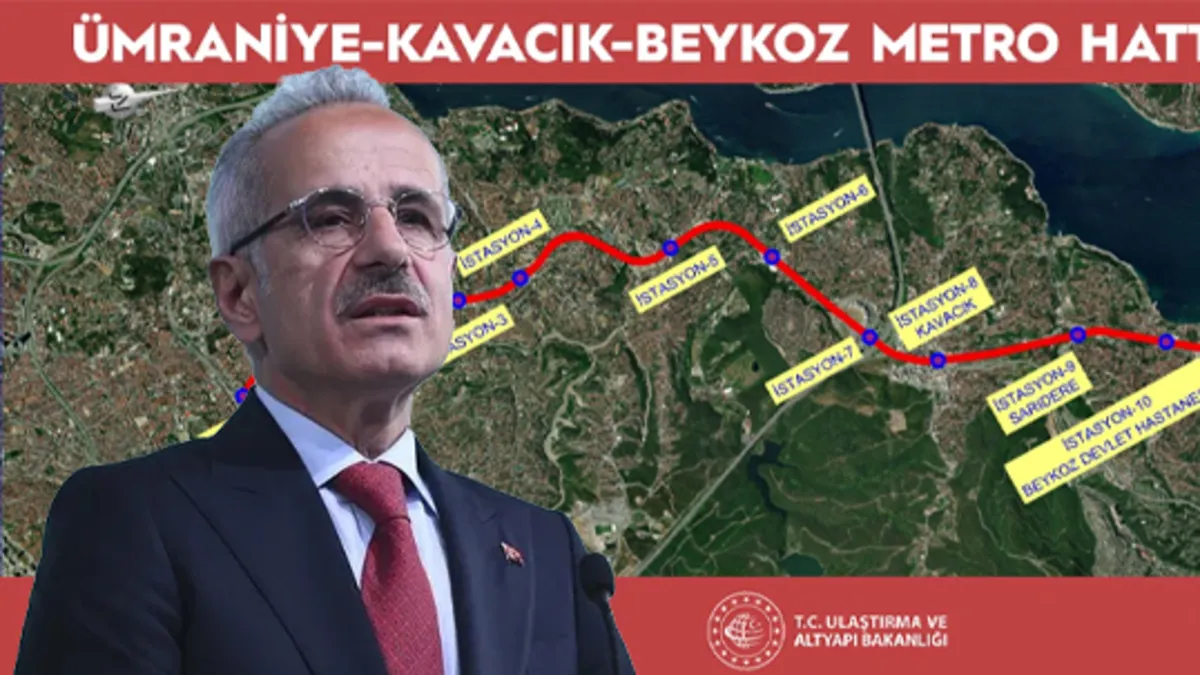 İstanbul Anadolu Yakası'na yeni metro hattı! Bakan Uraloğlu duyurdu: Ümraniye, Kavacık ve Beykoz'u birbirine bağlayacak