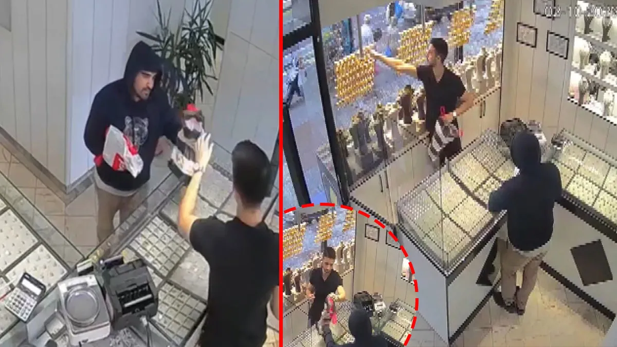 Bayrampaşa’da bir garip hırsızlık! Şemsiyeyle altın soygunu hüsranla bitti: Tezgahtarın zekası milyonluk zarardan böyle kurtardı!