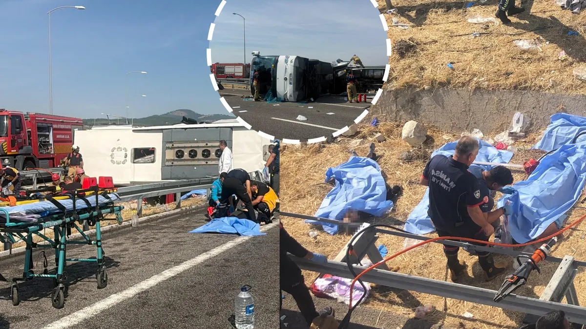 SON DAKİKA! Manisa'da katliam gibi kaza! TIR ile otobüs çarpıştı! Can kayıpları ve çok sayıda yaralı var!