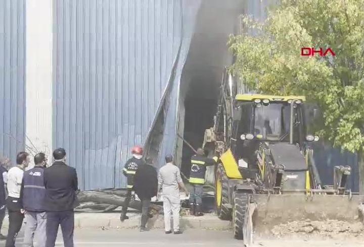 Gaziantep'te pamuk fabrikasında yangın