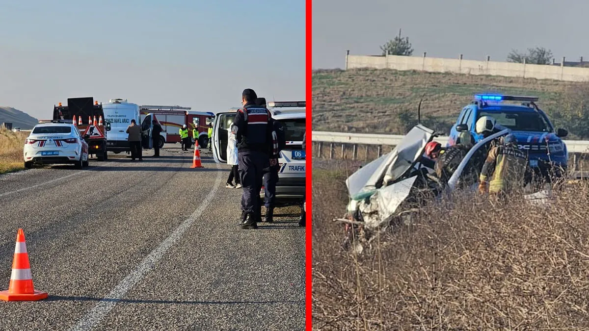 SON DAKİKA… Ankara'da korkunç kaza! İki otomobil kafa kafaya çarpıştı: Ölü ve yaralılar var!
