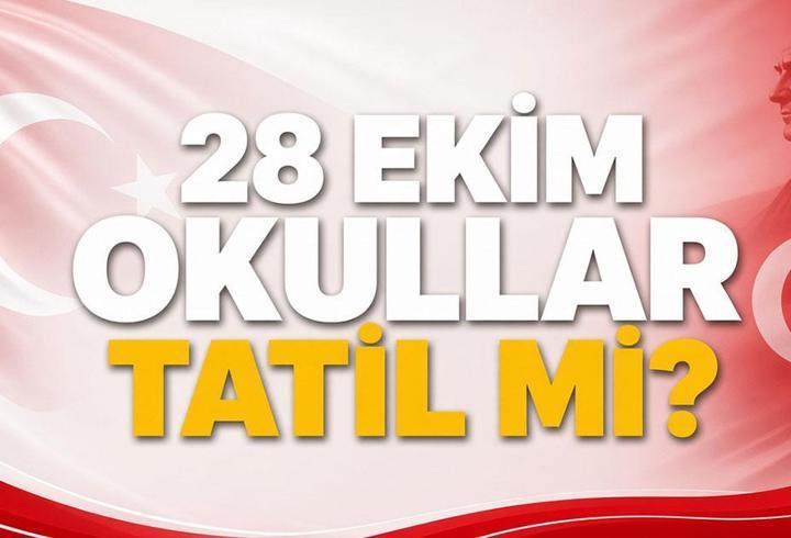 28 EKİM OKUL VAR MI? Bugün (28 Ekim Çarşamba) Okullar Tatil Mi, Yarım Gün Mü? 29 Ekim Perşembe Okullar Tatil Mi? MEB Okul Takvimi