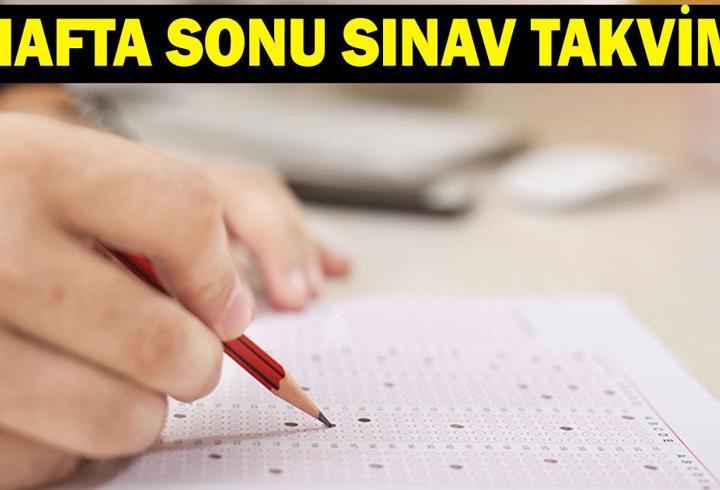 HAFTA SONU SINAV VAR MI? 31 Ekim - 1 Kasım Hafta Sonu Hangi Sınavlar Var? ÖSYM Takvimi İle Belli Oldu!